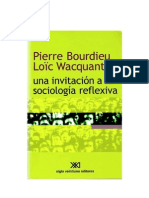 BOURDIEU y WACQUANT - Una Invitación A La Sociología Reflexiva (Cap. 2)