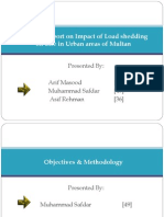 Survey On Impact of Load Shedding On Life in Urban Areas of Multan (PPS)