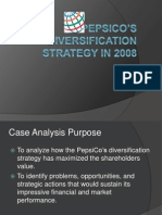 Pepsi - Co Diversification Strategy Case Analysis