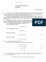 Calculation of Material Balance For Catalytic Reforming of Naphtha Fractions