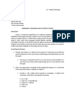 Resonance and Speed of Sound Formal Report - Physics