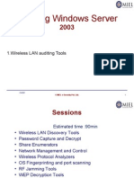 Securing Windows Server: 1.wireless LAN Auditing Tools