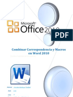 Combinar Correspondencia en Word 2010