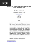 Respuestas A Calvino: Observaciones y Análisis de Las Treinta Cartas A Calvino de Miguel Servet