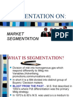 Presentation On:: Market Segmentation