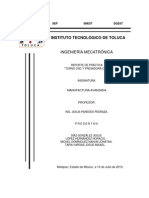 Reporte Torno y Fresa CNC