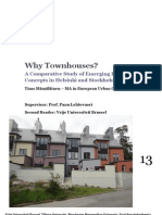 Why Townhouses? A Comparative Study of Emerging Housing Concepts in Helsinki and Stockholm