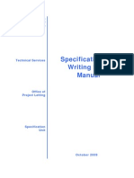 Specification and Writing Style Manual: Oregon Department of Transportation