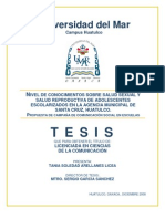 Tesis de Salud Sexual y Reproductiva