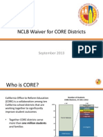 CORE Waiver Overview 9 4 13