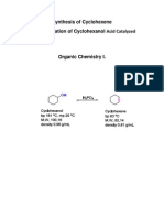 Synthesis of Cyclohexene Lab Report