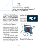 Heat Transfer Analysis of Corrugated Plate Heat Exchanger