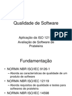 Qualidade de Software - Aplicacao Da ISO 12119 - Avaliacao de Software