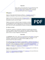 Clasificación de Voces, Canto Gregoriano y Escalas Mayores