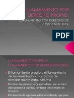 Llamamiento Por Derecho Propio