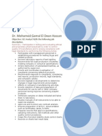 Mohammad Gamal EL Dean Hassan QC Specialist 01.01.2009