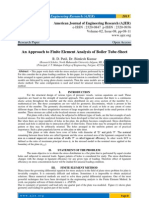 An Approach To Finite Element Analysis of Boiler Tube-Sheet