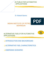 Alternative Fuels For Automotive Applications: Indian Institute of Petroleum Dehradun