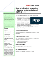 Magnetic Particle Inspection - Use and Implementation of ASTM-E-1444