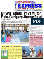 DPWH Allots P171M For Palo-Carigara-Ormoc Road: Daily Express