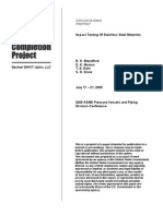 Impact Testing of Stainless Steel Materials: ICP/CON-04-00633 Preprint