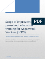 Training of Anganwadi Workers in ICDS Program