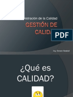 Gestión de La Calidad