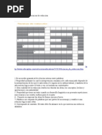 Crucigrama de Tecnicas de Redaccion