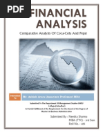 Financial Analysis (Comparative Analysis of Coca-Cola and Pepsi)