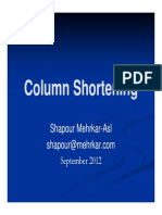 Column Shortening-Compensation in Tall Buildings - Presentations