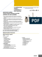 Safety Limit Switch: Model Number Structure