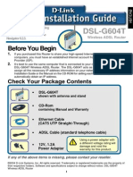 DSL-G604T: Before You Begin