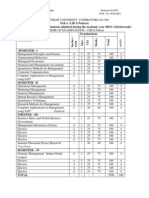 M.B.A (CBCS Pattern) (For The Affiliated College Students Admitted During The Academic Year 20011-12&onwards) Examinations