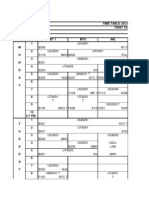 Thapar 1st Sem Timetable.