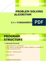 Ixs1124-Problem Solving Algorithm: C++ Fundamentals