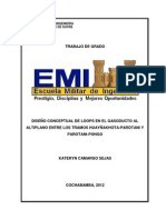 Diseño Conceptual de Loops en El Gaa Entre Los Tramos Huayñakhota-Parotani y Parotani-Pongo