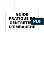 Guide D'entretien D'embauche