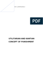 Utilitarian and Kantian Theory of Punishment