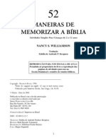 52 Maneiras de Memorizar A Biblia PDF