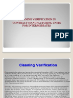 Cleaning Verification For Intermediate 190612