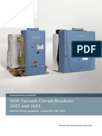 Catalogue Sion Vacuum Circuit Breakers en