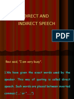 Direct and Indirect Speech