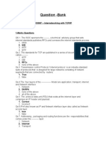 Question - Bank: MC0087 - Internetworking With TCP/IP