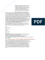 1.4 An Overview of The Capital Allocation Process: Self-Test