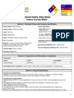 Material Safety Data Sheet: Sodium Fluoride MSDS