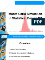 Monte Carlo Simulation in Statistical Design Kit