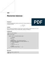 Problemas de Java. Nociones Básicas