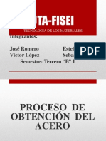 Proceso de Obtención de Los Aceros