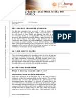 Minimizing Operational Risk in Oil Gas Industry