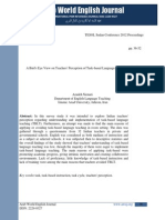 A Bird's Eye View On Teachers' Perception of Task-Based Language Teaching (TBLT)